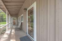 Country front porch perfect for swing or rocking chairs