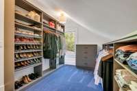 Who wouldn't want a closet like this? Very well thought out, this closet will hold it all!