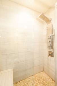 Tiled walk in shower