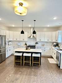 View of Kitchen and Breakfast room, Stianess appliances