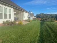 Sod in Rear with Irrigation