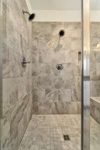 Luxury Tile Shower with 2 Shower Heads