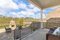 Expand your living area to the outdoors,  with the  beautiful covered patio.