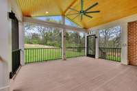 Newly constructed screened in patio