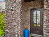 Inviting covered front porch