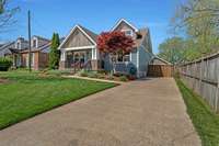 Electronic gate makes the private backyard even that much more so.