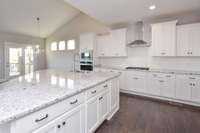 We are showing off one of our gourmet kitchen options. *Picture not of actual home