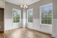 Breakfast nook with tons of natural light