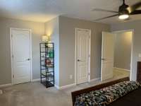 The Primary Suite has 2 walk in closets.