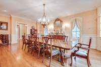 Entertain your family and friends in this gorgeous dining room.