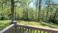 View off the expansive back deck