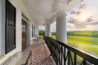 Front upstairs balcony.