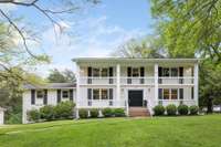 A second porch can be added to the home for even more Southern charm on this traditional-style charm