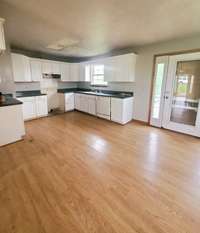 Spacious eat in kitchen.