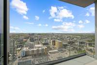 Chosen for it's location on the prestigious 29th floor, this unit offers unparalleled vistas of West Nashville. Situated away from high-rises, it ensures privacy while granting unmatched panoramas of Nashville's renowned sunsets.