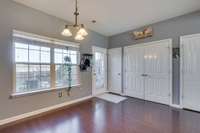 Washer/Dryer downstairs with eat in kitchen