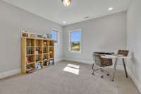 Bedrooms are spacious with plenty natural light.  Spacious walk in closet