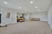 Basement is very spacious and well lit. Opens to fenced back yard.