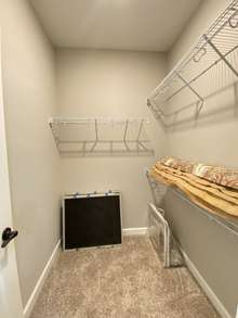 Mater closet (photo is from staged model home with same layout)