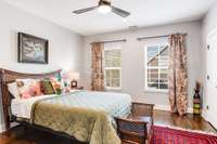 Primary Bedroom with so much natural lighting is upstairs.