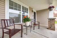 The covered front porch provides a cozy space to enjoy morning coffee while taking in the peaceful surroundings. 809 Brooksdale Dr Smyrna, TN 37167