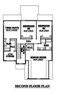 Second Floor - The Lexington Floor Plan That Is Being Built On Lot 226 - 1207 Sycamore Leaf Way