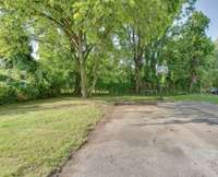 Backyard with parking pad