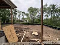 View from Covered Outdoor Living Area  *this home is under construction Built by Ford Classic Homes Photo taken 4/19/2