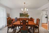 Formal dining room open to Living Room and doorway to kitchen