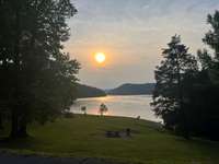 MESMERIZING VIEW OF LAKE AT SUNSET