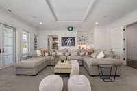 Theater with office in the back ground. Walk out to Covered Porch.  Overlooks Pool, Spa, & Golf Course