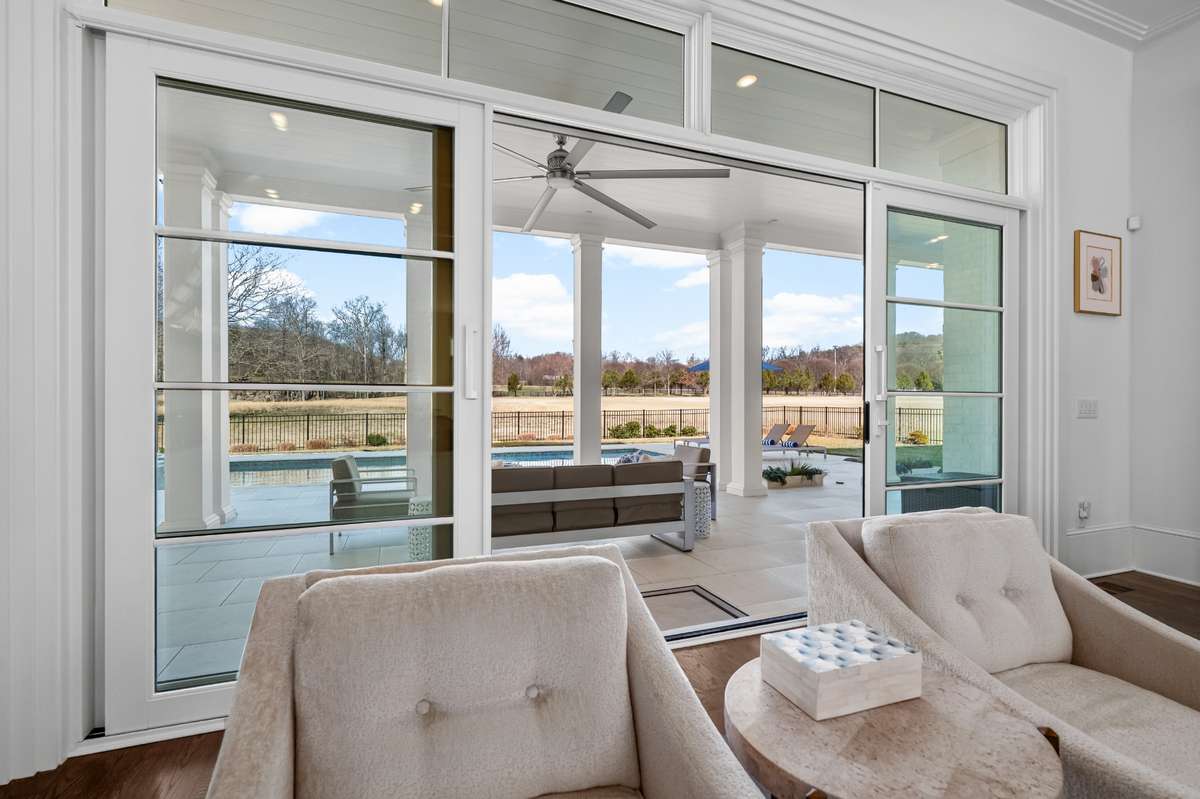 Walk out to Pool & Spa from Great Rm . Steps away from the SPA & Pool!