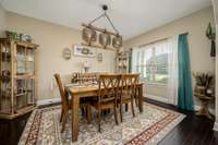 Another look at the formal dining room space.