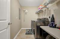 The utility room is a nice size. Washer & dryer convey!