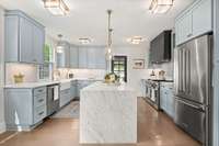 The dining room opens to this gorgeous kitchen - it is great for entertianing