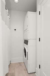 Second floor laundry space.