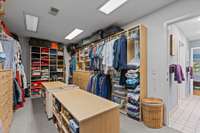 Master walk-in closet