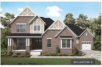 The Ballentine D is currently under construction with an estimated completion of late Fall. Photo is for information purposes only. Home will have light colored brick.