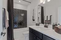 Ensuite bath.Photo is for informational purposes and is of a decorated Ballentine model home. Differences will exist.