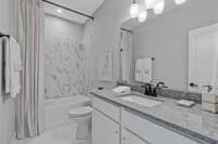 Ensuite bath. Photo is for informational purposes and is of a decorated Ballentine model home. Differences will exist.