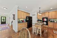 Plenty of cabinets for storage and a pantry