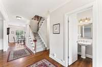 Come on in!  Half bath and large entry foyer