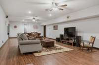 Basement game/bonus room is a very versatile space.