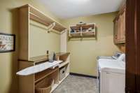 Laundry room on basement level