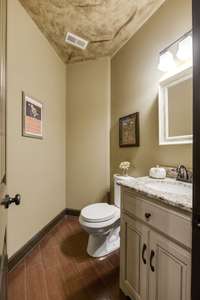 Powder room located on main floor.