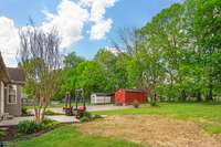 The spacious backyard is fully fenced for Fido or kids to run and play!