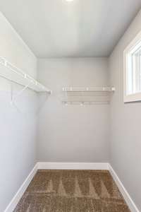 For a second bedroom, the closet is huge.
