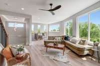 Bonus Room on the 2nd Floor. Overlooking the Foyer and Windows Galore!