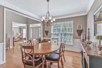 Another view of the formal dining room