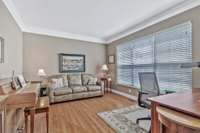 Formal living room off the foyer, the perfect office space